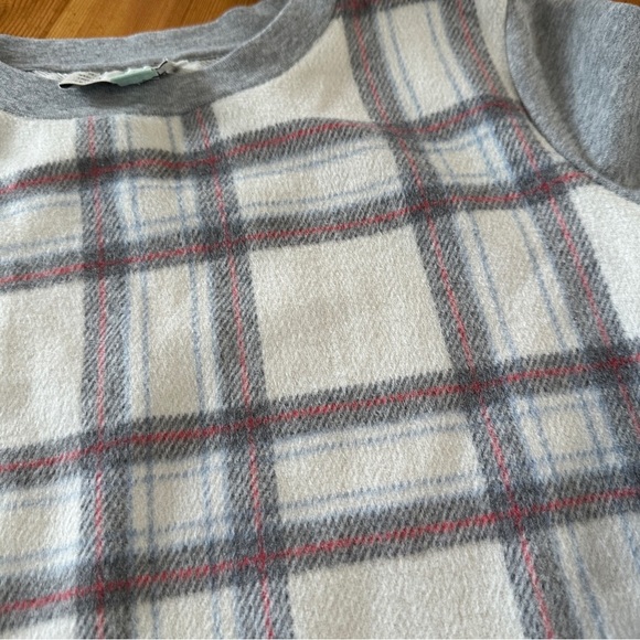 ANTHROPOLOGIE Saturday Sunday
Plaid White Red Wool Front Cotton
Crewneck women M - Picture 5 of 10